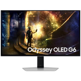 Samsung Monitor Gaming Smart TV Odyssey G6 S27DG610SU 27" OLED QHD 240Hz 0.03ms VA AMD FreeSync Premium Pro Regulable en Altura Plata